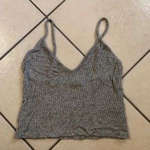Brandy Melville Gray Crop Tank Top!! One size